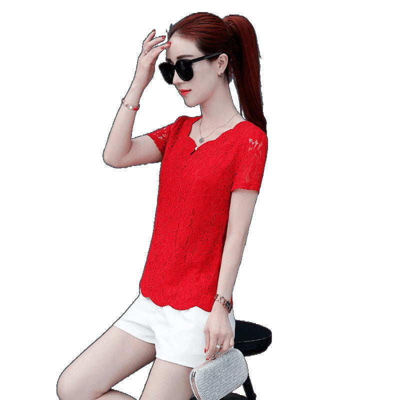 Amara Lace Flight-Sleeve Top