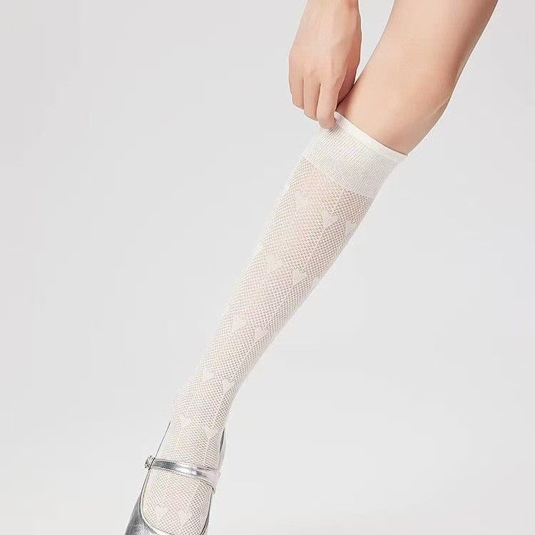 Celeste Heart Cutout Socks