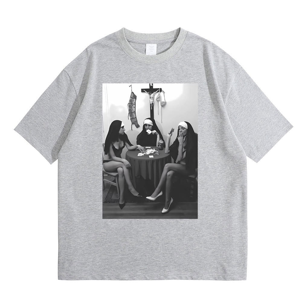 Rebel Nuns Graphic Meme Tee