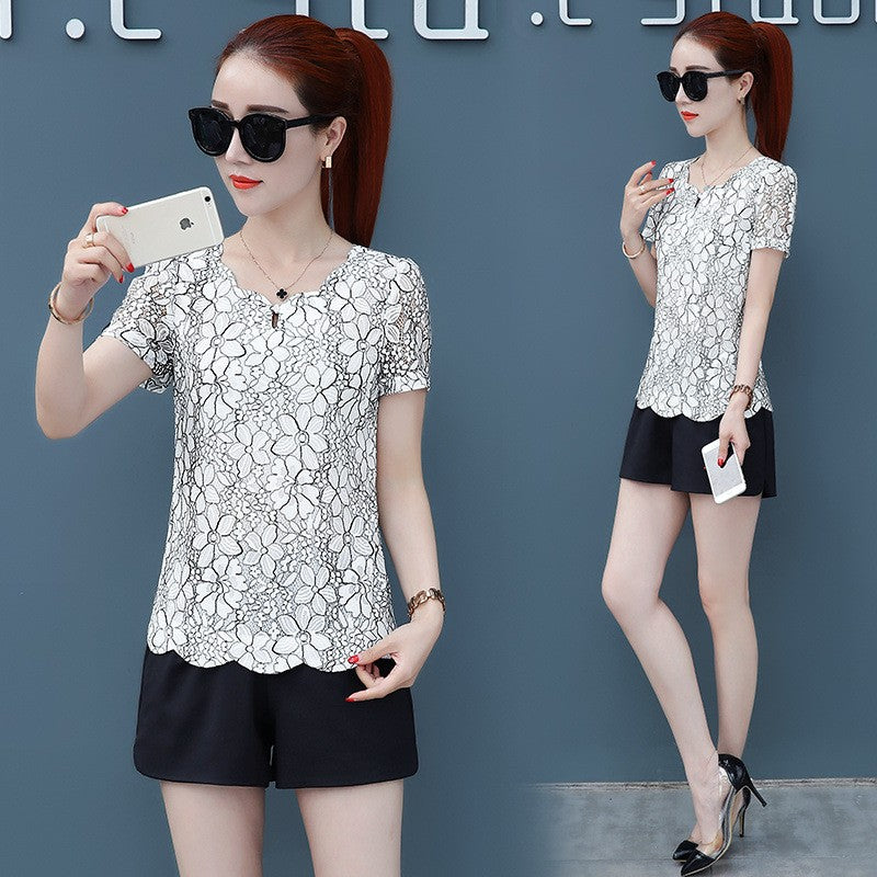 Amara Lace Flight-Sleeve Top