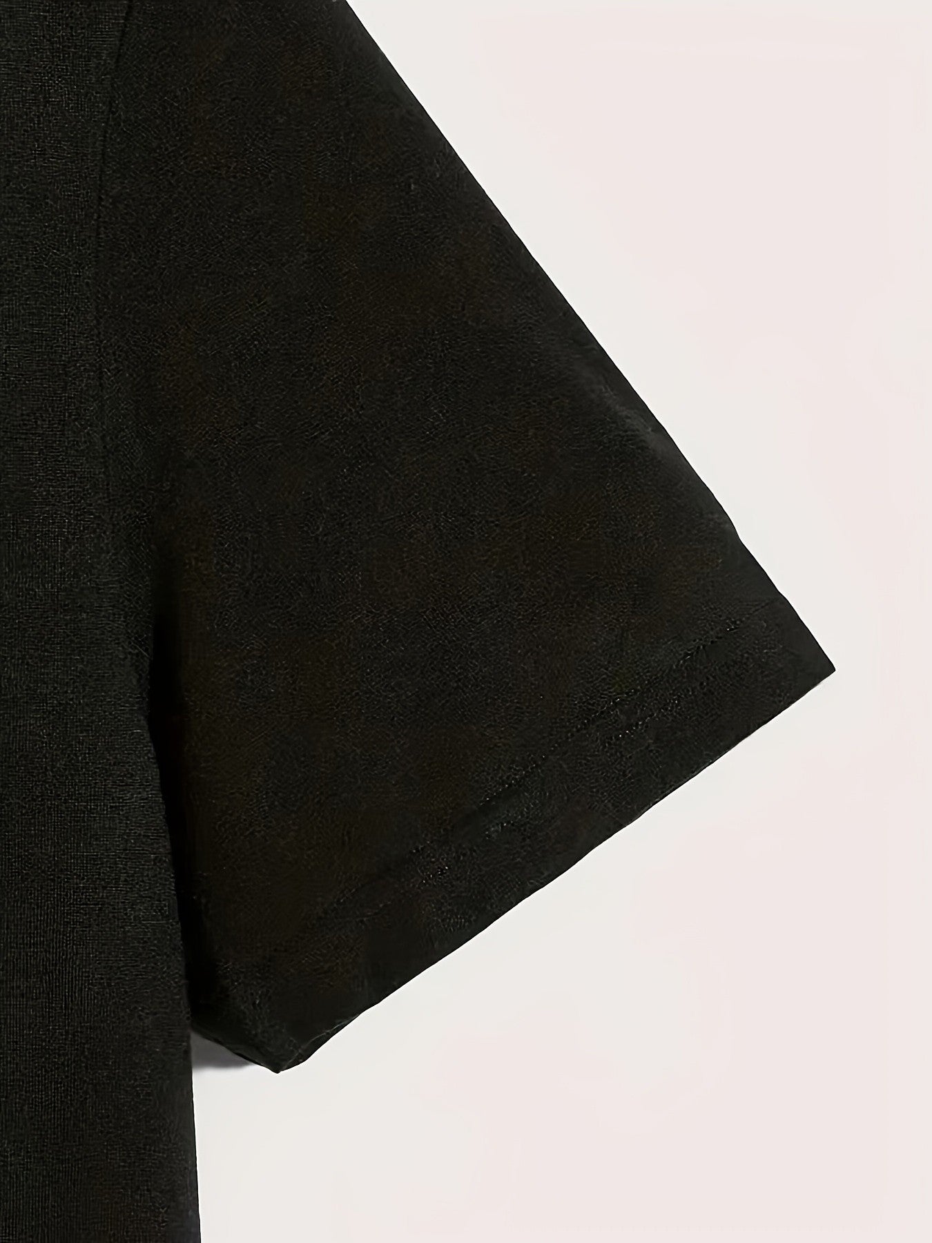 Arden Printed Black Tee