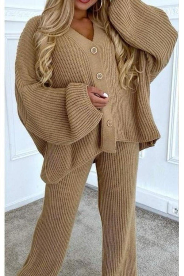 Elara 4-Button Loungewear Set
