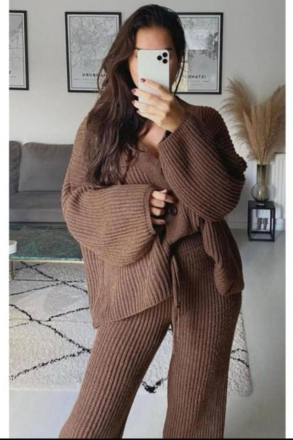 Elara 4-Button Loungewear Set