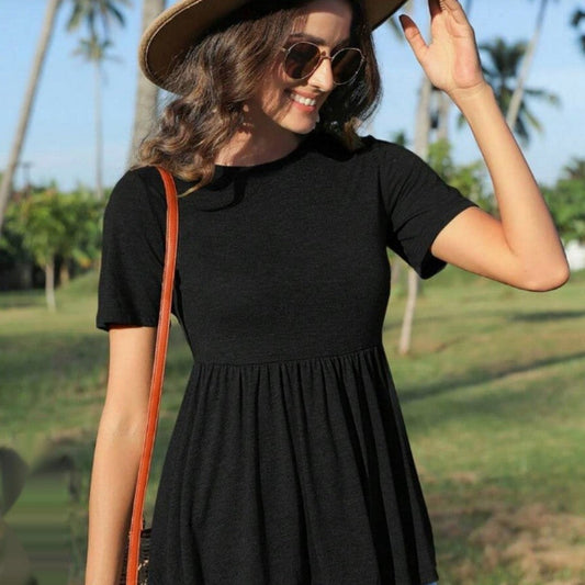 Mira Ruffle Hem Tee