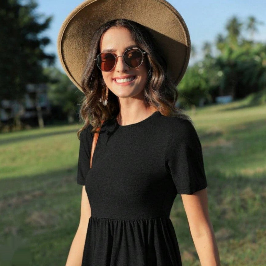 Mira Ruffle Hem Tee