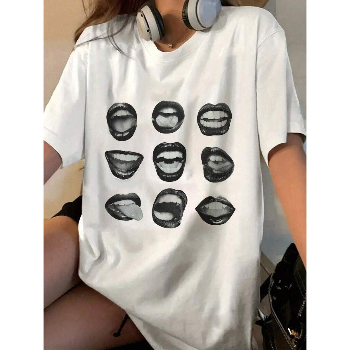 Noelle Retro Print Tee