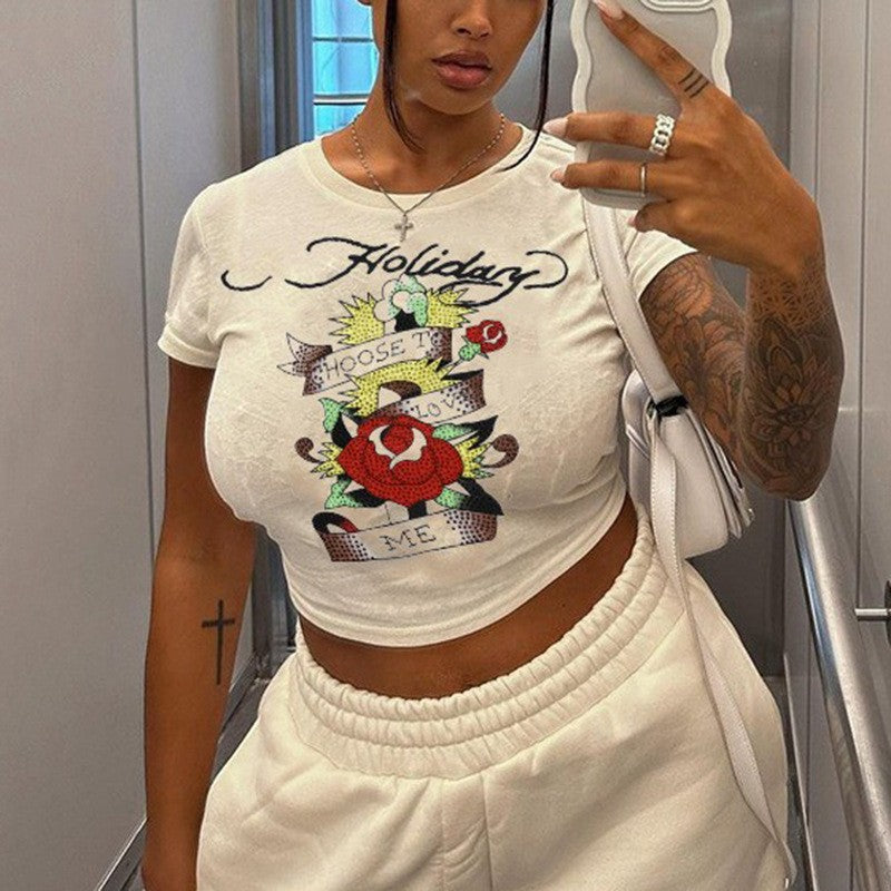 Noelle Retro Print Tee