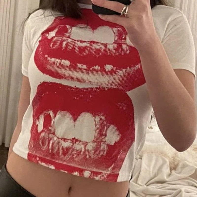 Noelle Retro Print Tee