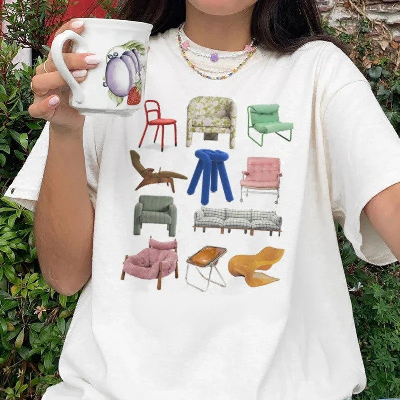 Noelle Retro Print Tee