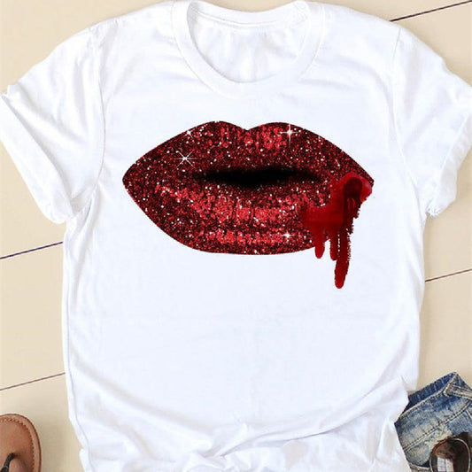 Nova Lip Print Graphic Tee