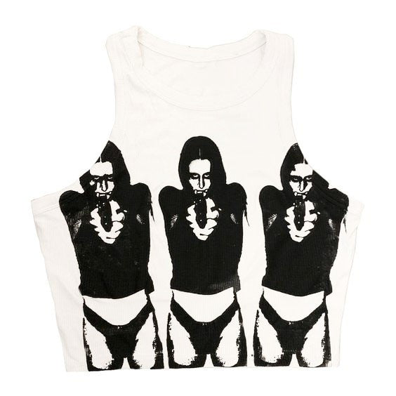 Nyx Dark Graphic Cropped Vest
