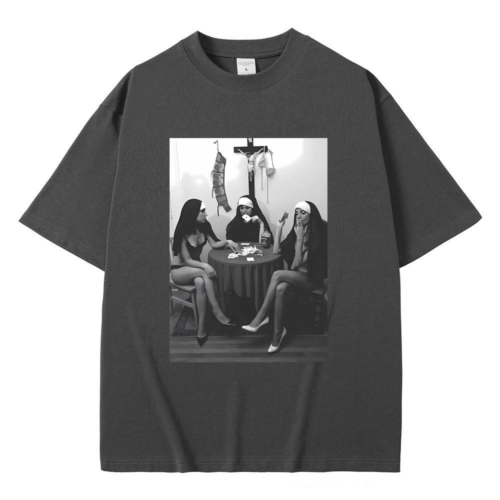 Rebel Nuns Graphic Meme Tee