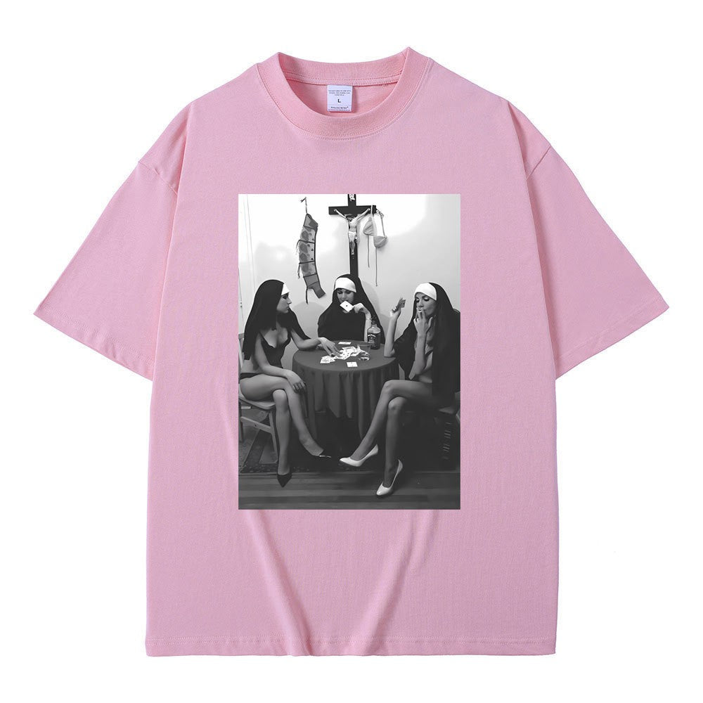 Rebel Nuns Graphic Meme Tee