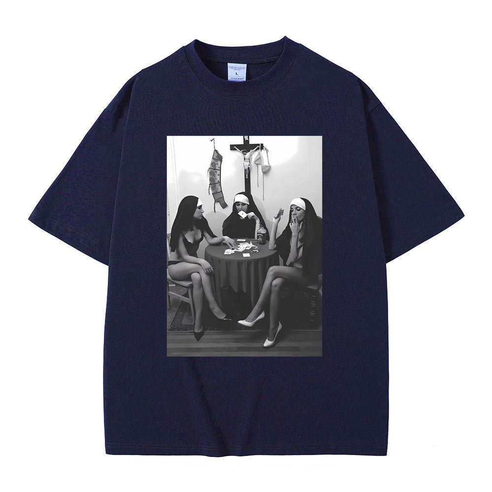 Rebel Nuns Graphic Meme Tee