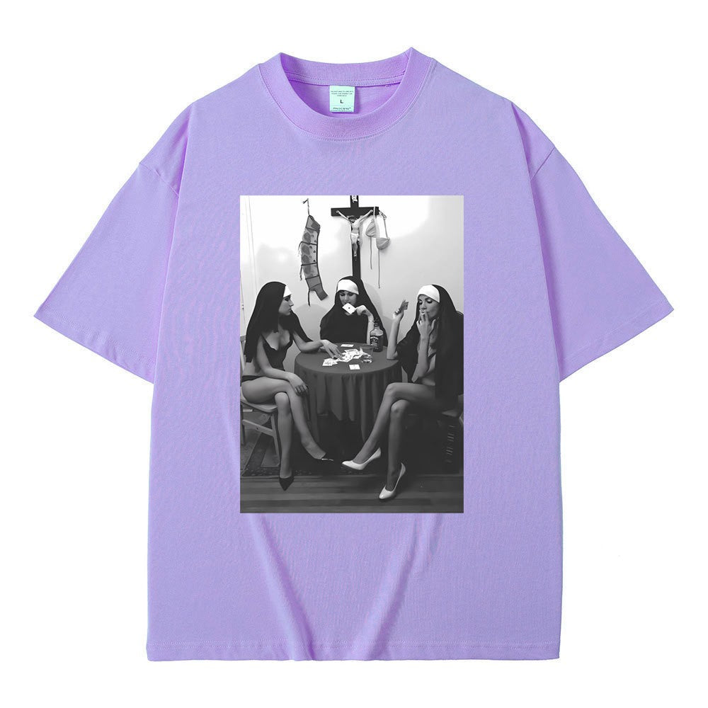 Rebel Nuns Graphic Meme Tee
