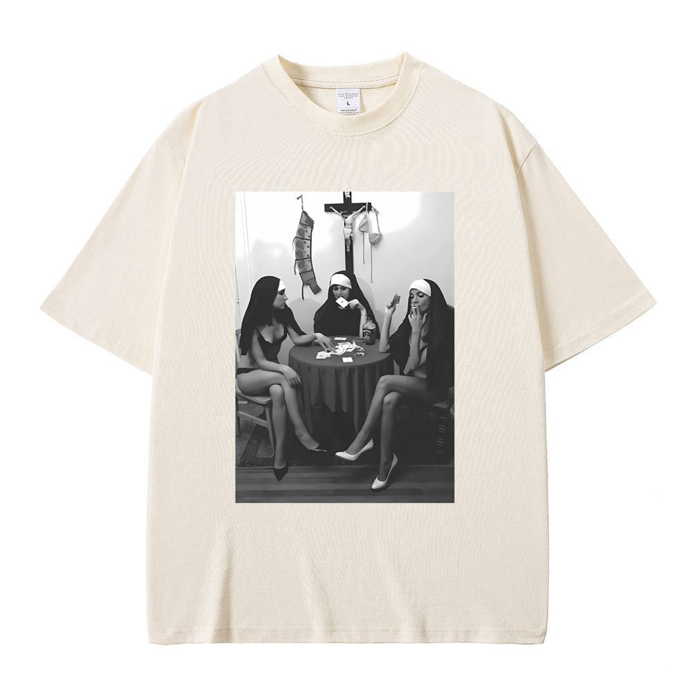 Rebel Nuns Graphic Meme Tee