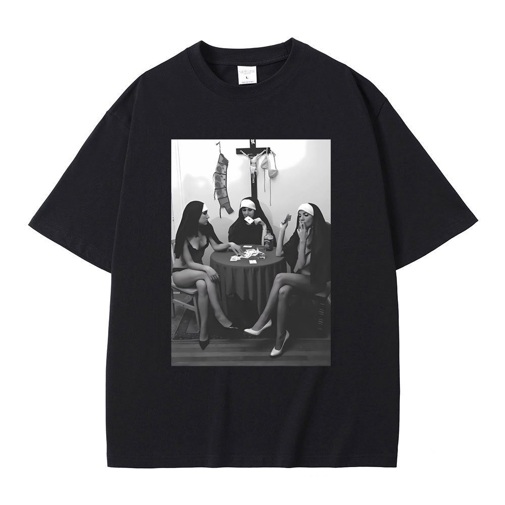 Rebel Nuns Graphic Meme Tee