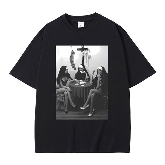 Rebel Nuns Graphic Meme Tee