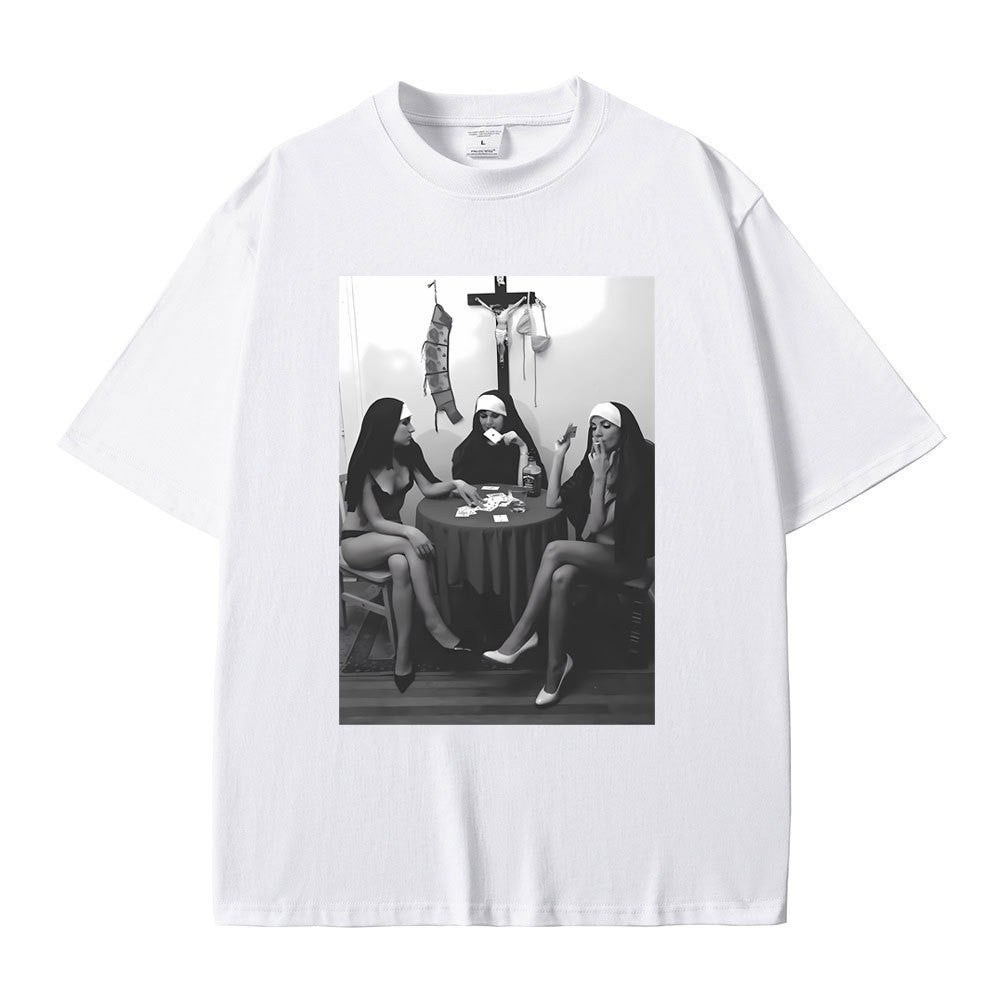Rebel Nuns Graphic Meme Tee