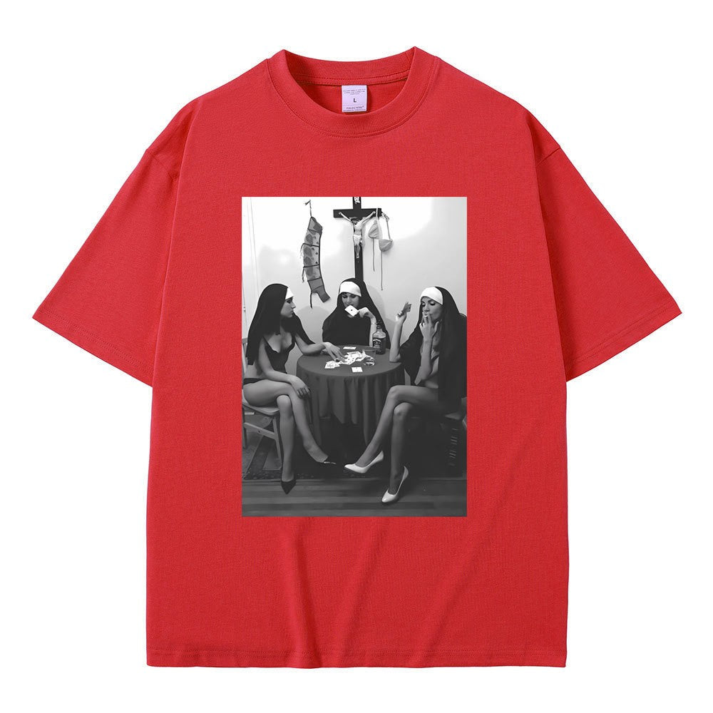 Rebel Nuns Graphic Meme Tee