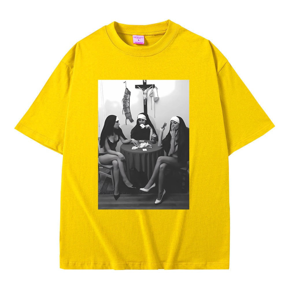 Rebel Nuns Graphic Meme Tee