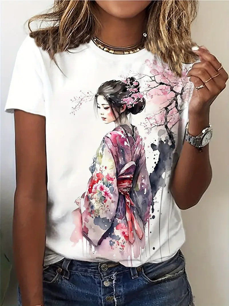 Vera Printed Illusion Tee