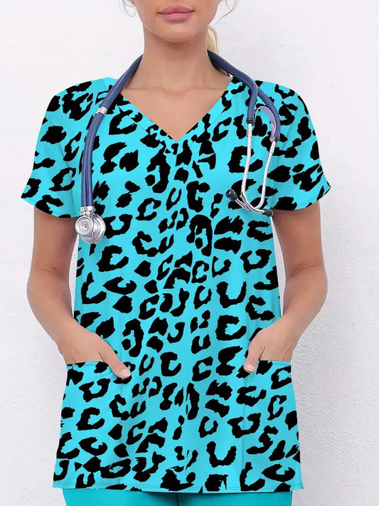 Veyra Vibrant V-Neck Scrub Top